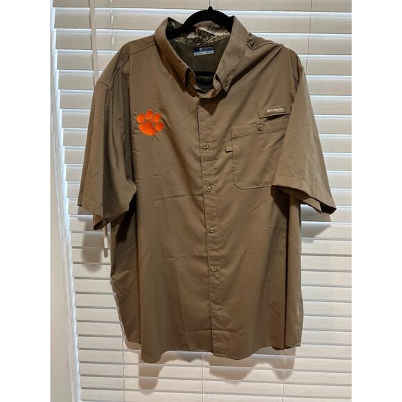 Columbia‎ PHG Clemson Tigers Button Up Shirt - Size XXL - Picture 1 of 3